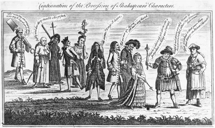 Fortsetzung der Prozession von Shakespeares Charakteren während der Jubiläumsfeierlichkeiten, 1769
